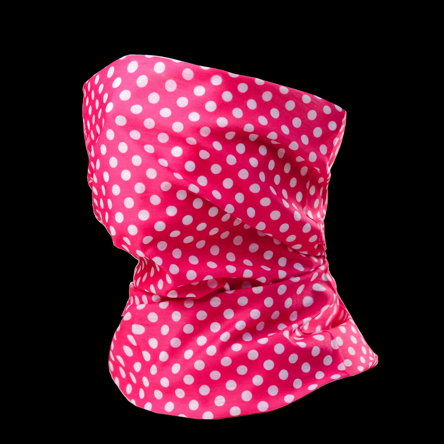 Pink Polka Dot Neck Tube Bandana