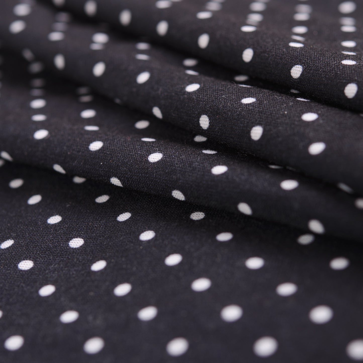 Black Polka Dot Neck Tube MOD Biker Bandana