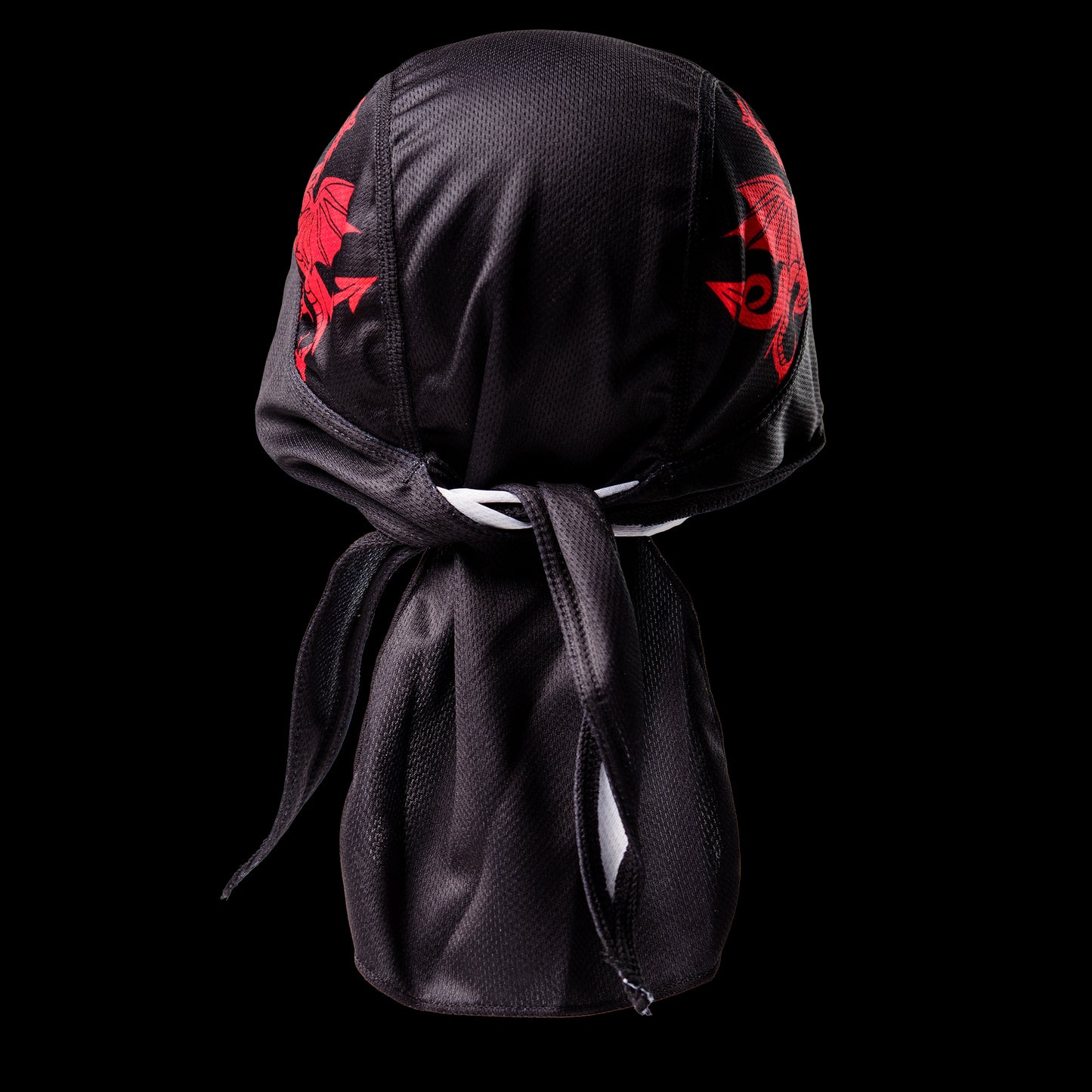 Black Wales Biker Bandana Durag