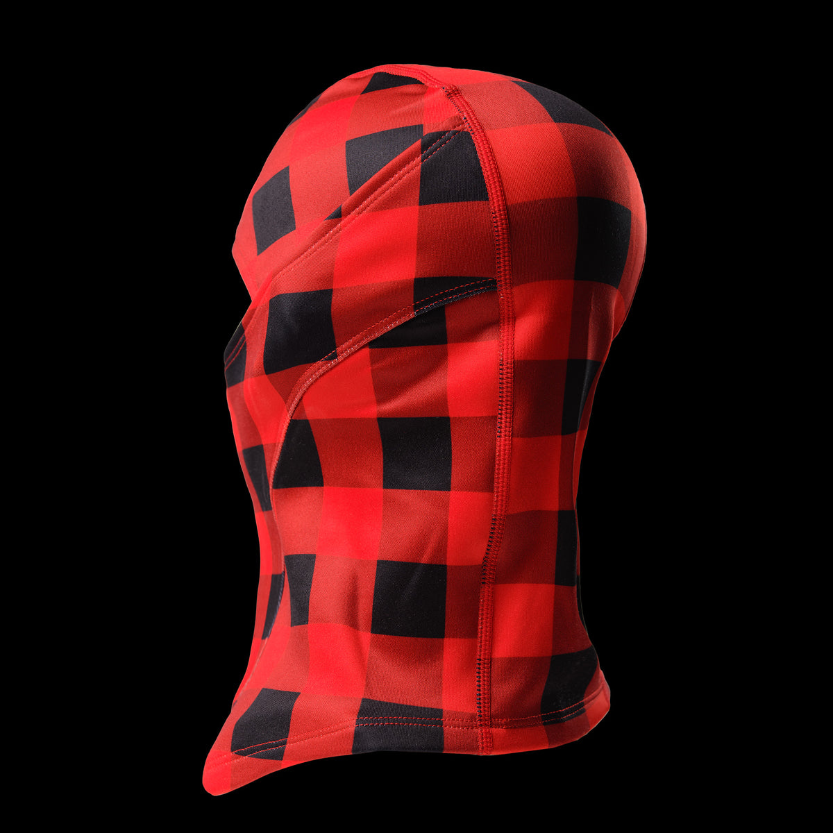 Black Red Check Lumber Jack Winter Thermal Balaclava