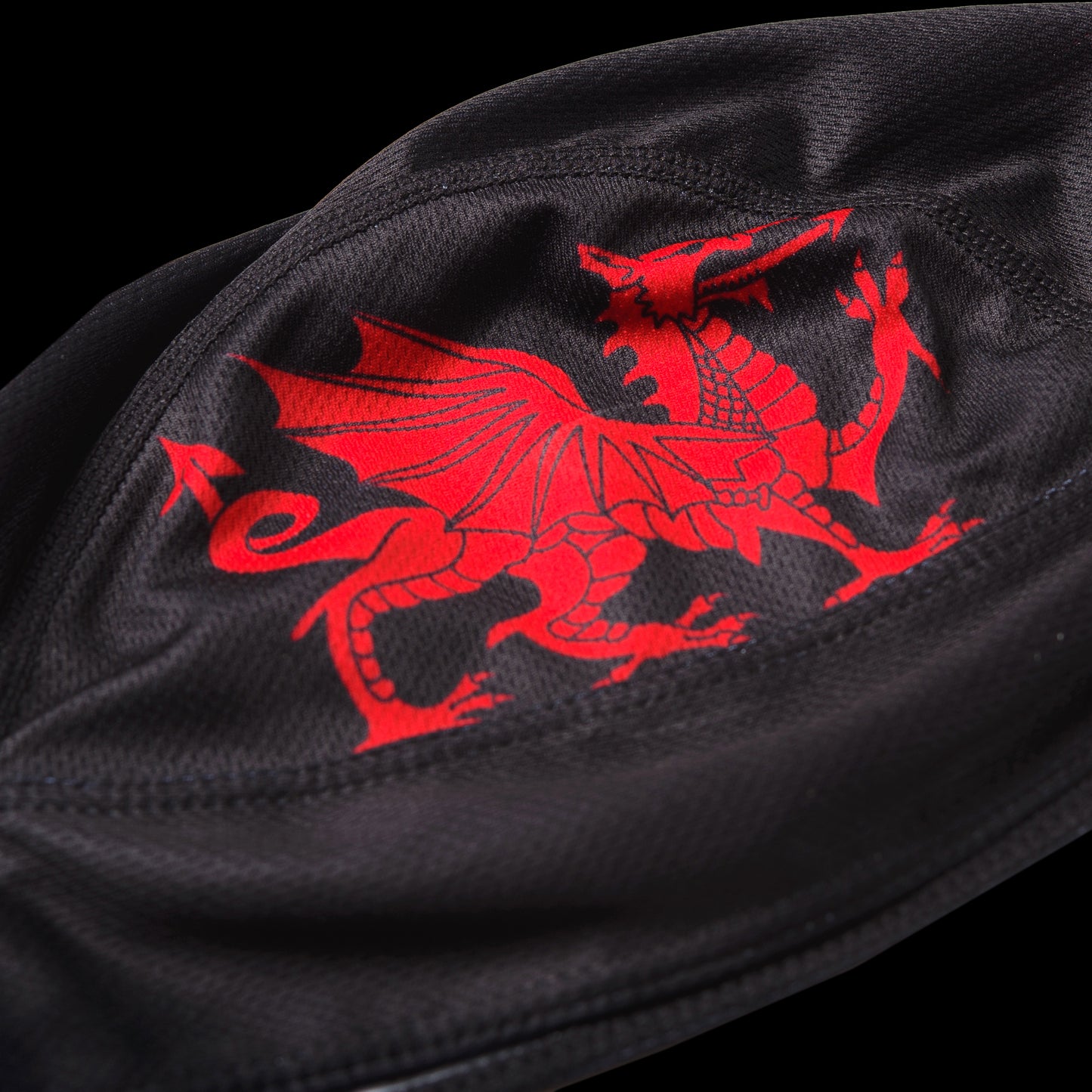 Black Wales Biker Bandana Durag