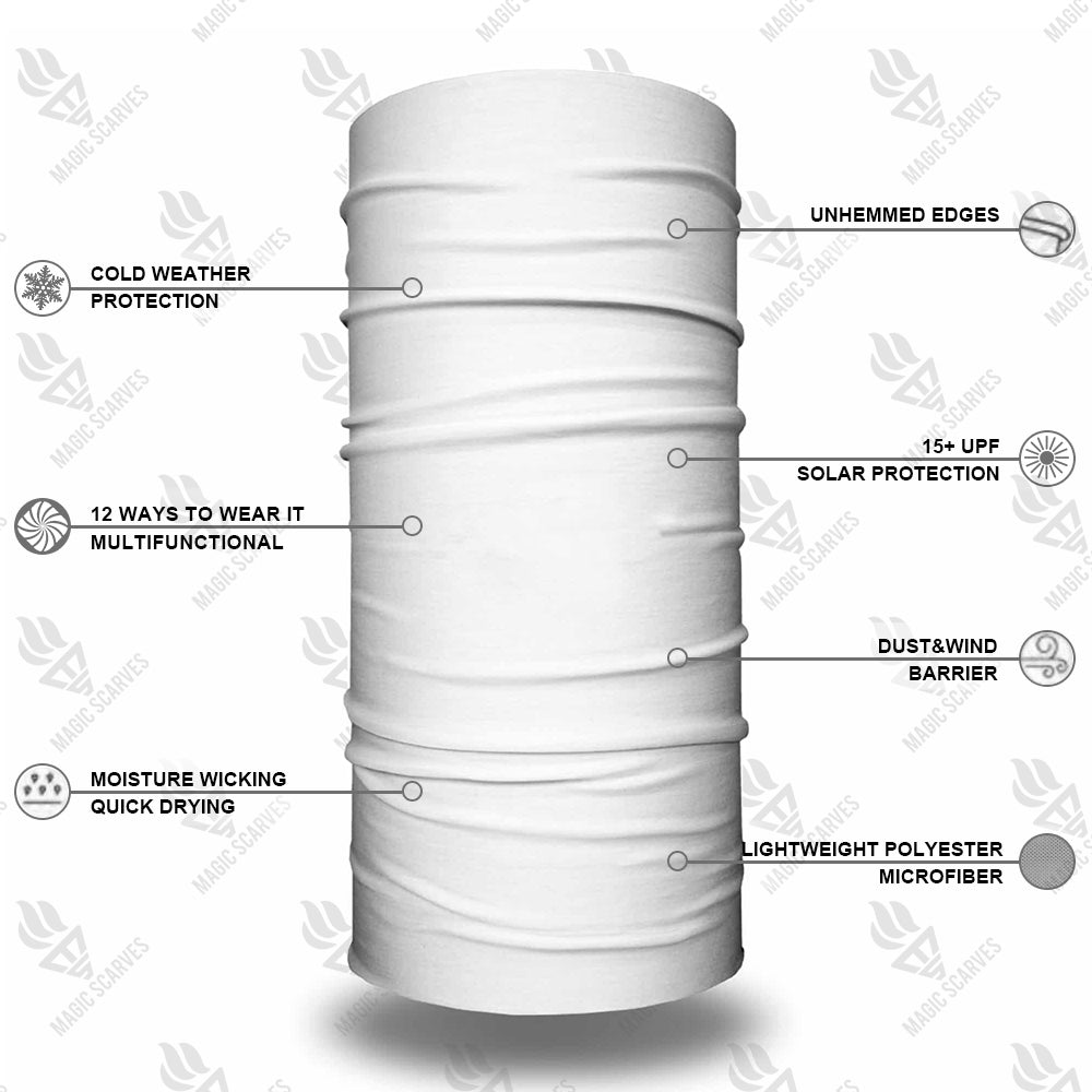 Black Wales Flag Neck Tube Bandana Biker Snood For Men Women