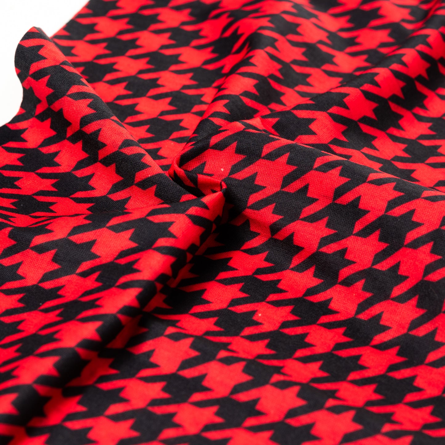Red Houndstooth Neck Tube Bandana Biker Snood For Men Women MOD Ska