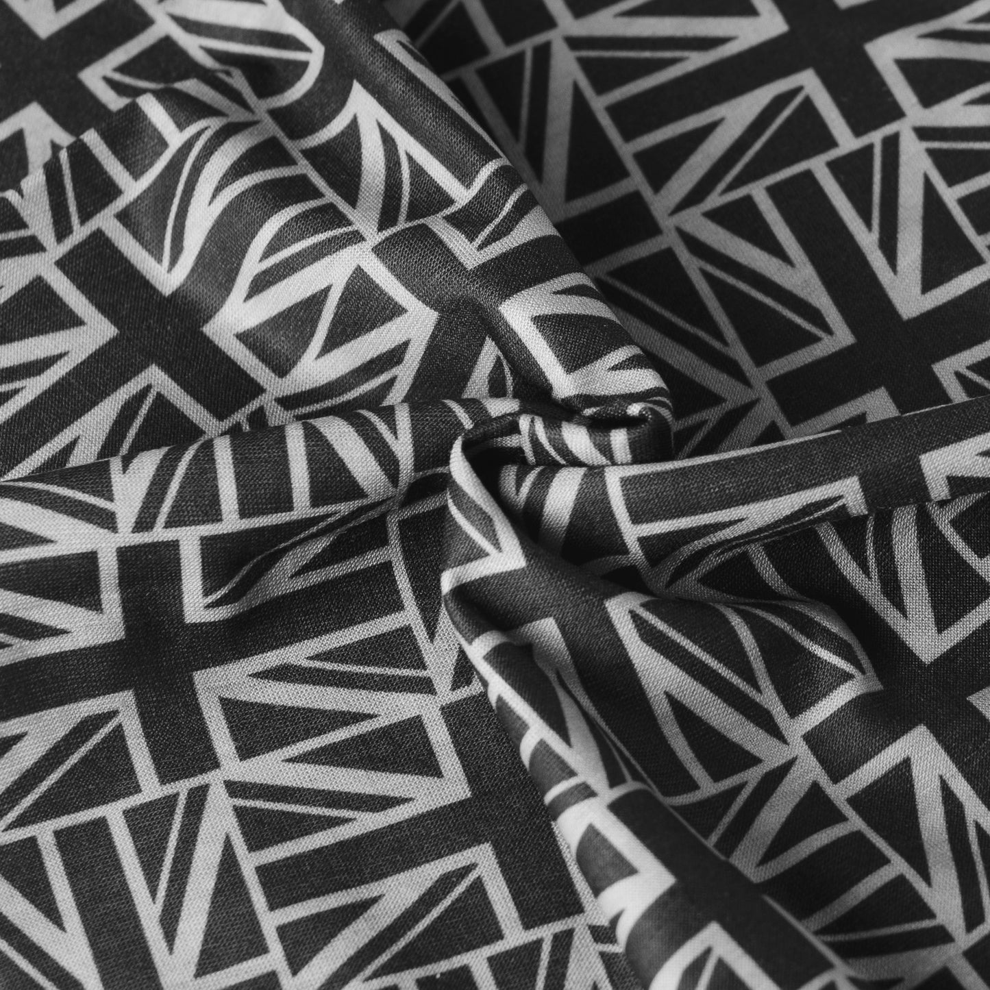 Small Grey Black Union Jack UK Flag Neck Tube Bandana Snood For Men Women