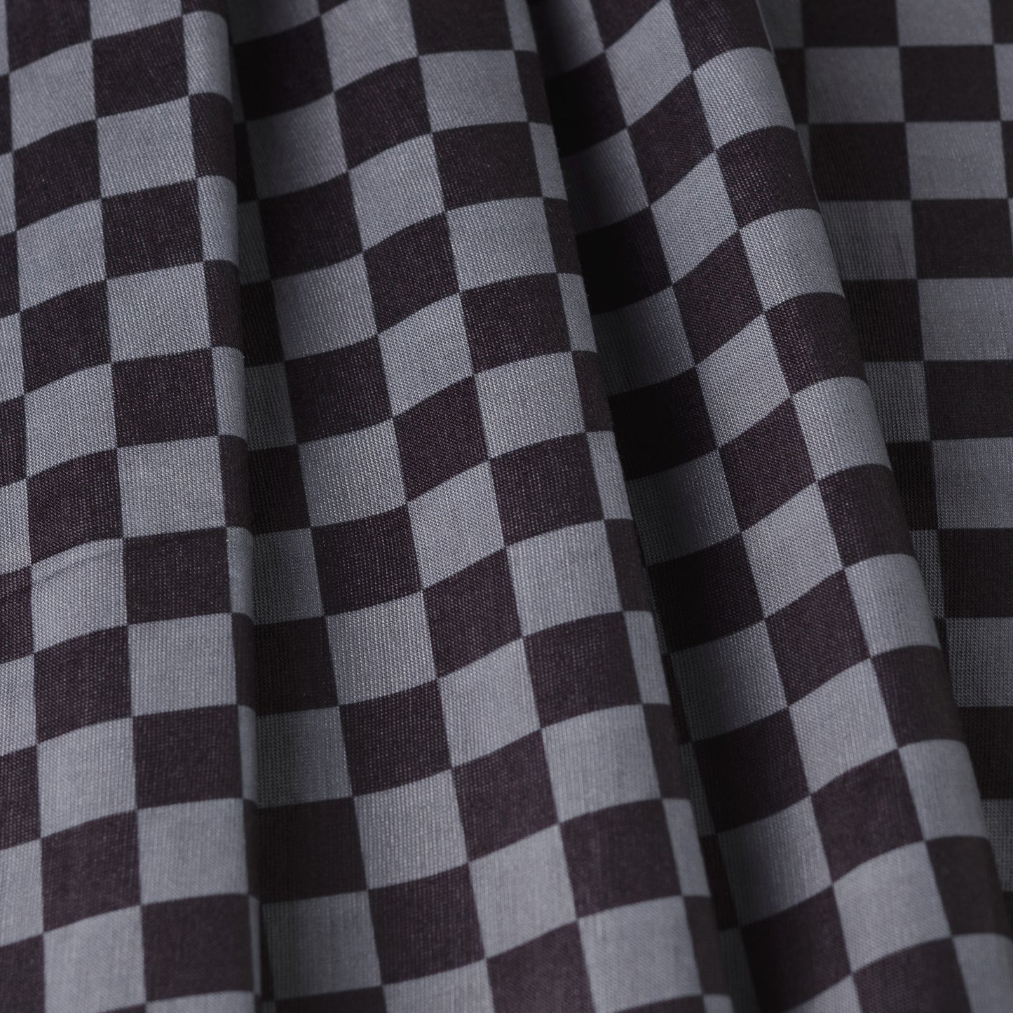 Black Grey Checked Seamless Neck Tube Biker Snood Bandana MOD SKA