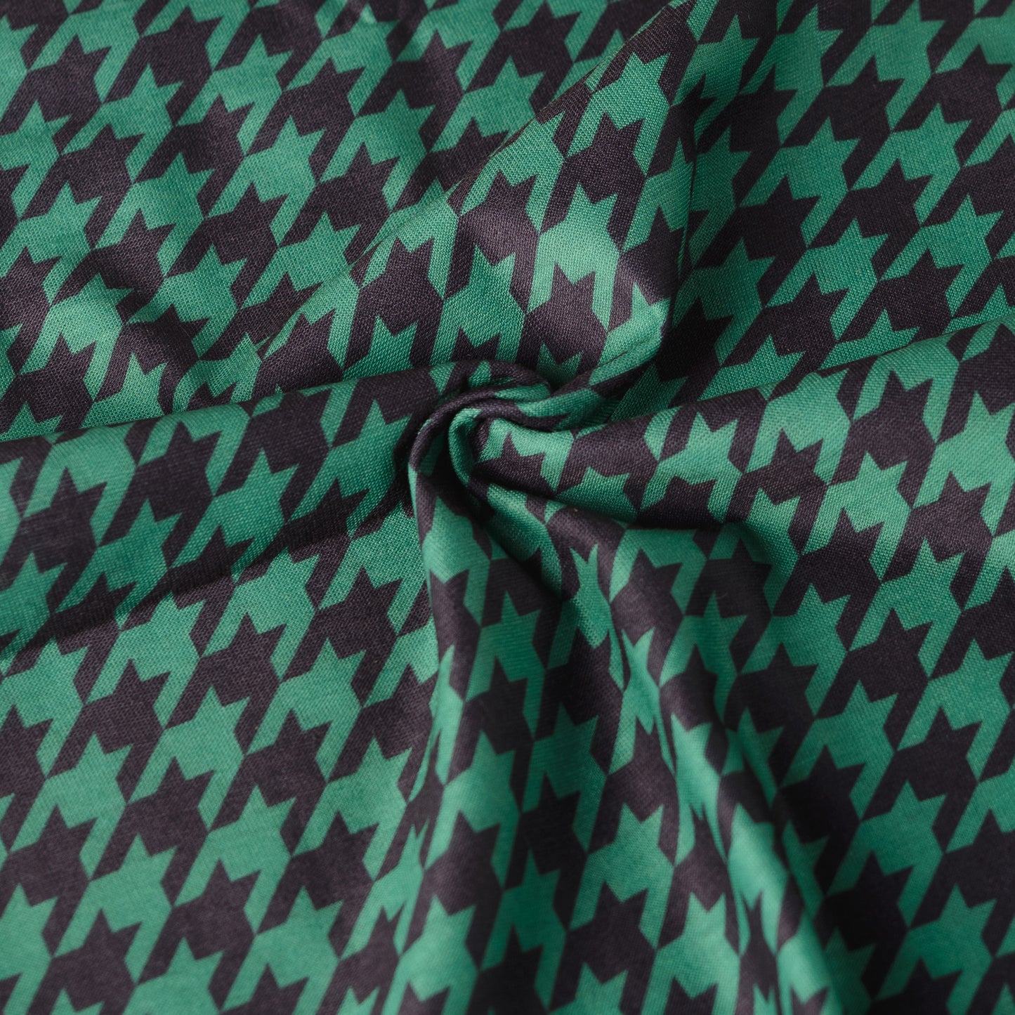 Green Houndstooth Neck Tube Bandana Biker Snood For Men Women MOD Ska