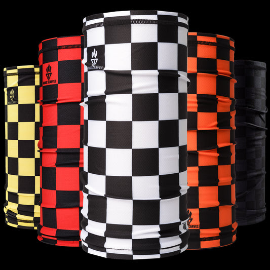 High-Quality Biker MOD Chequered Neck Tube Head Bandana