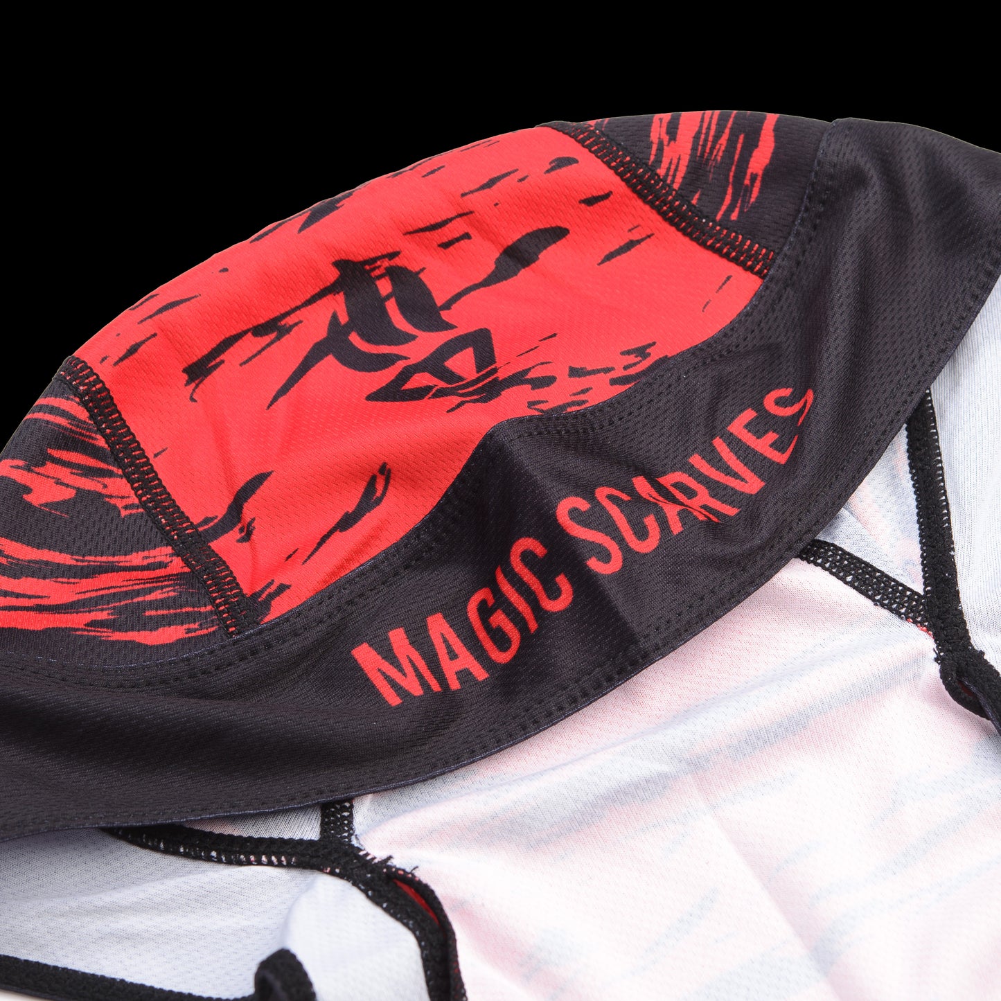 Red Mist Bandana Skull Cap