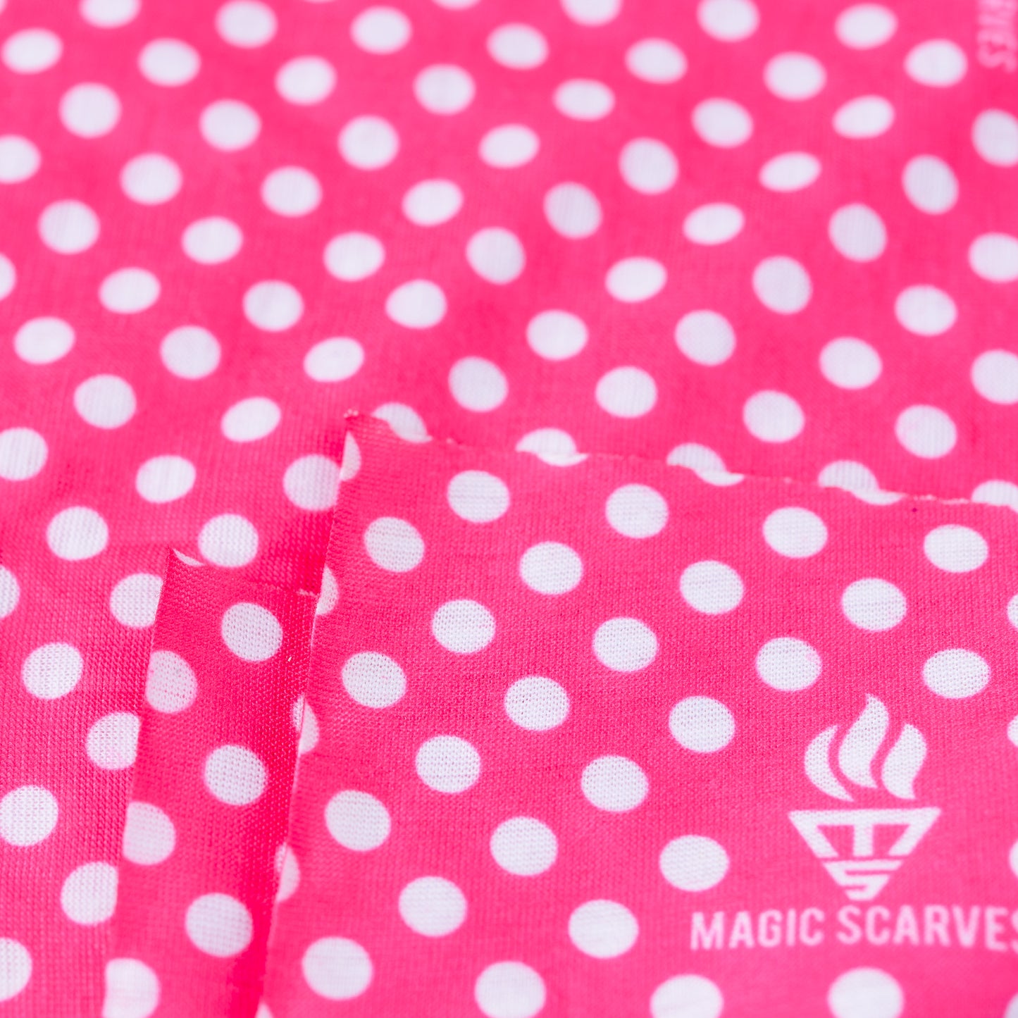 Pink Polka Dot Neck Tube Bandana