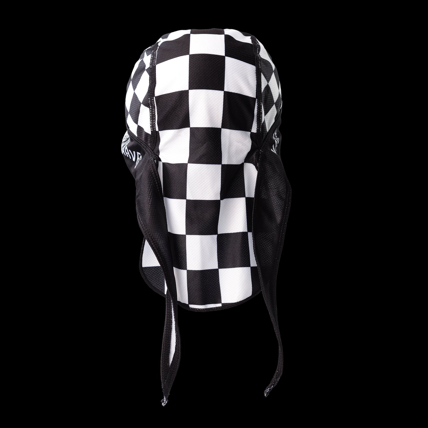 Black White Check Bandana