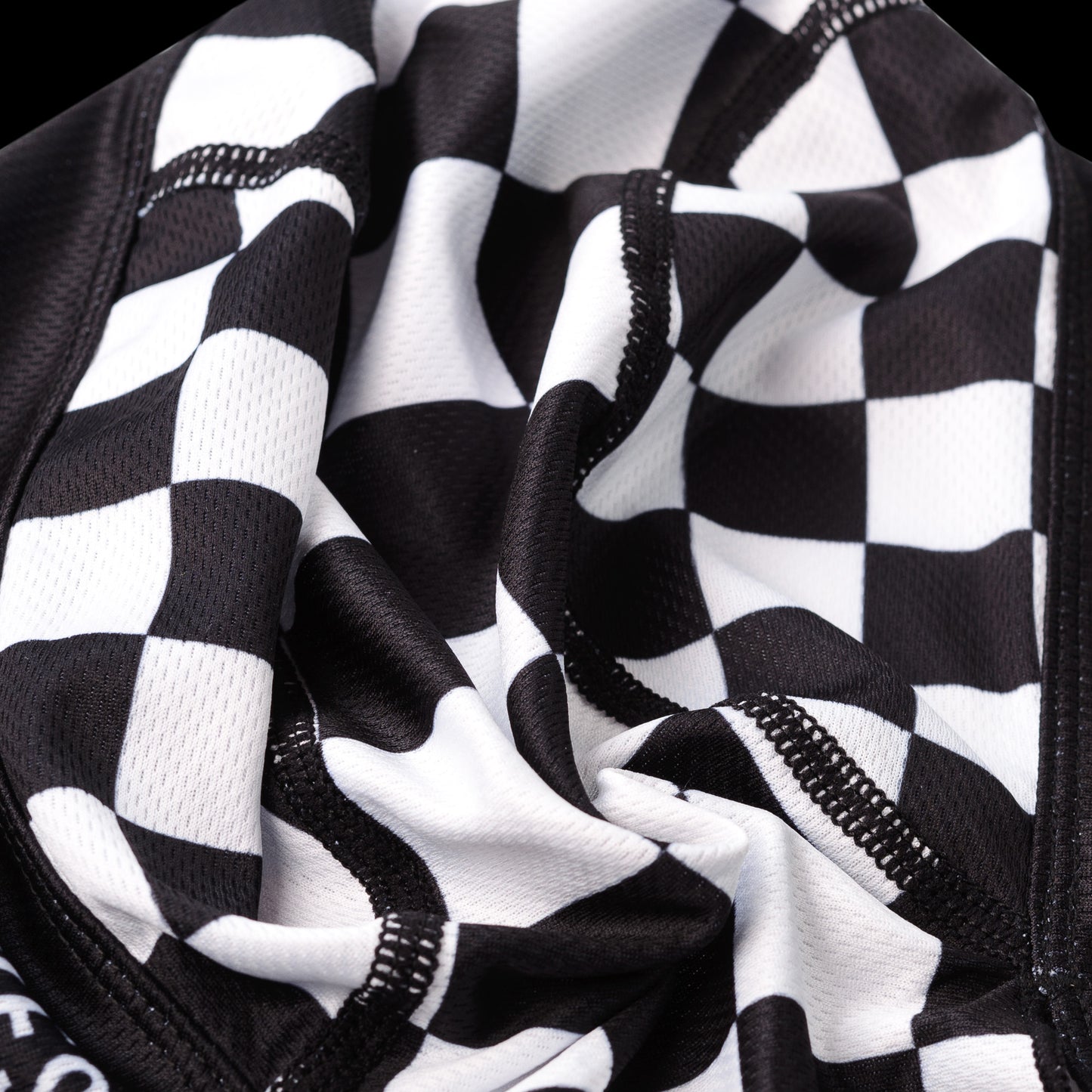 Black White Check Bandana