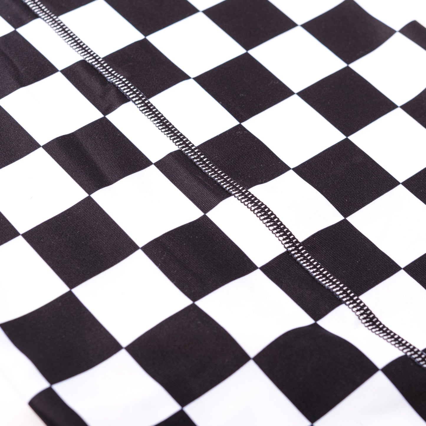 Thermal Black and White Check Neck Warmer